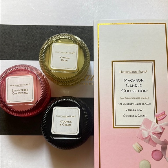 Huntington Home Macaron 3-Piece Candle Collection Set💖 - Picture 3 of 8